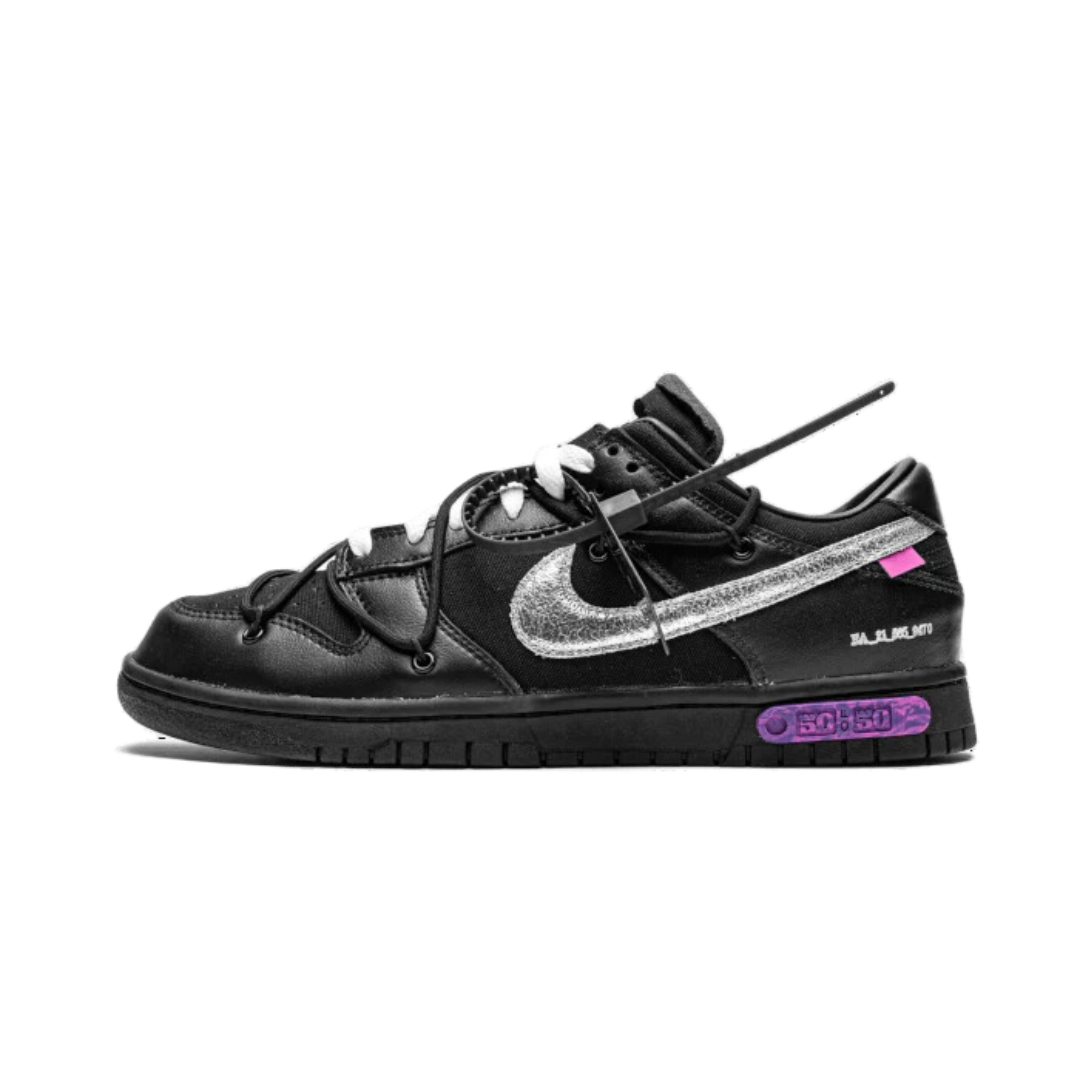Nike Off-White x Dunk Low 'Lot 03 of 50' Sneakers | Men's Size 9, Grey/White
