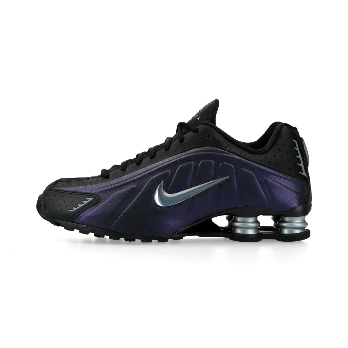 Nike Shox R4 Black Metallic Silver Purple Dynasty