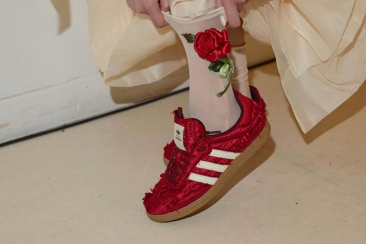 adidas Samba OG Caroline Hu Satin Power Red