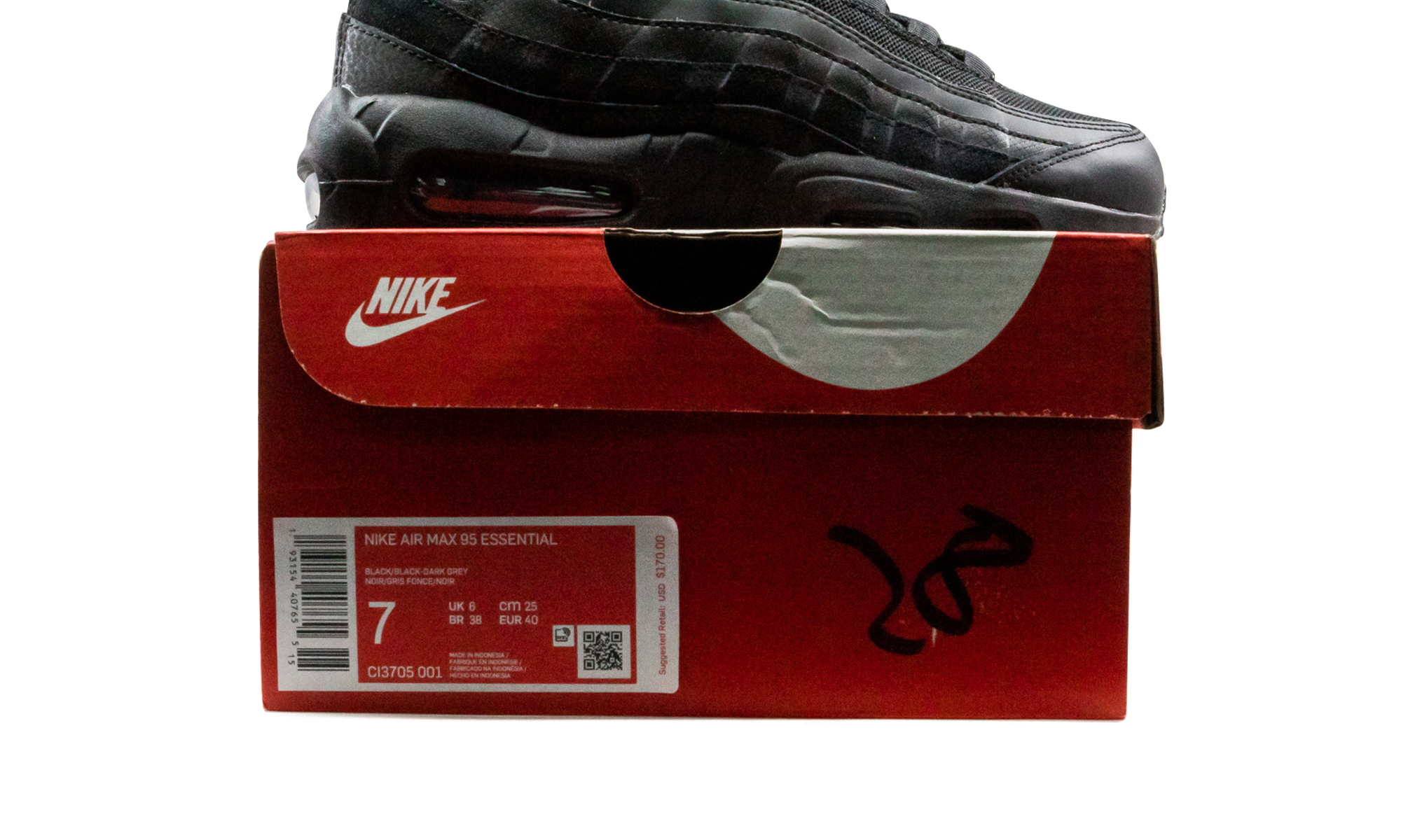 Nike Air Max 95 Essential Triple Black - resellguru.app