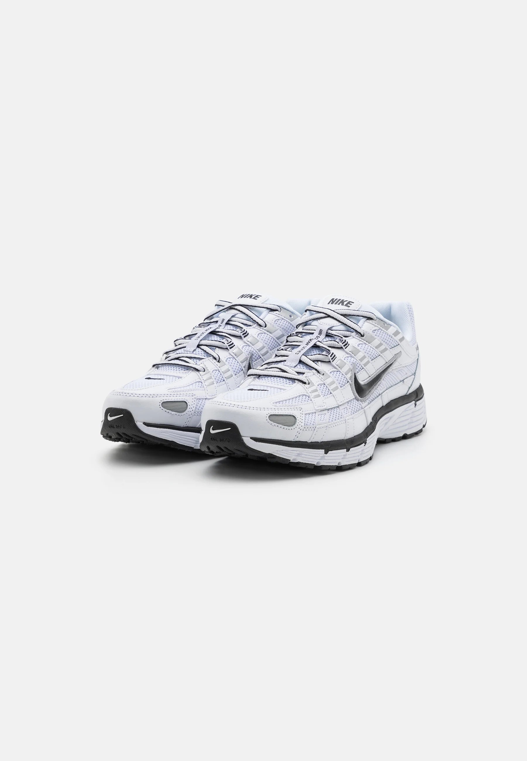 Nike P-6000 White Metallic Silver Black