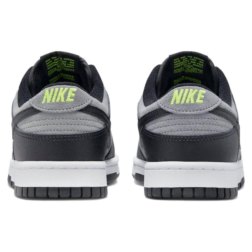 Nike Dunk Low Black Cool Grey Volt Mini Swoosh