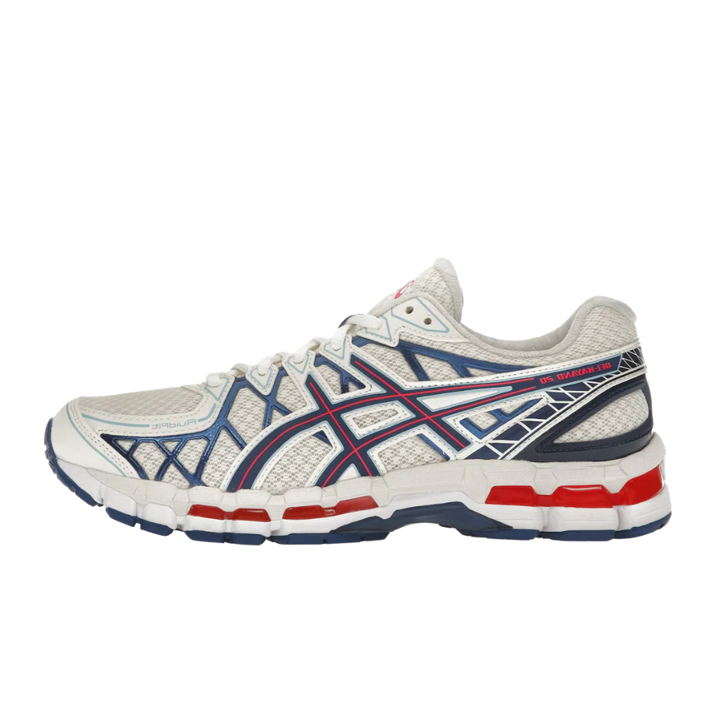 ASICS Gel-Kayano 20 Cream Blue Red