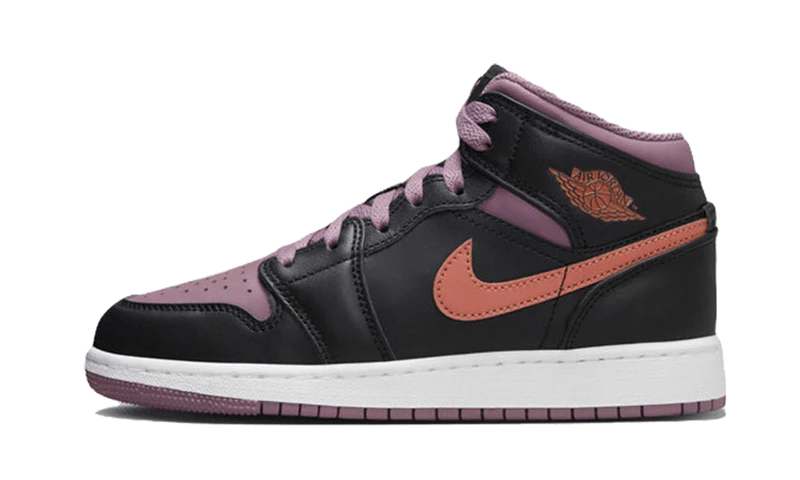 Jordan 1 Mid SE Black Sky J Mauve White Sky J Orange (GS)