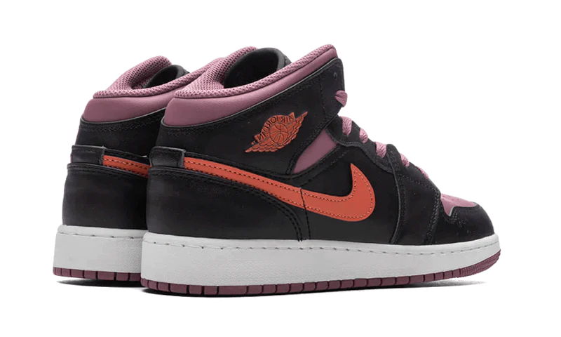 Jordan 1 Mid SE Black Sky J Mauve White Sky J Orange (GS)