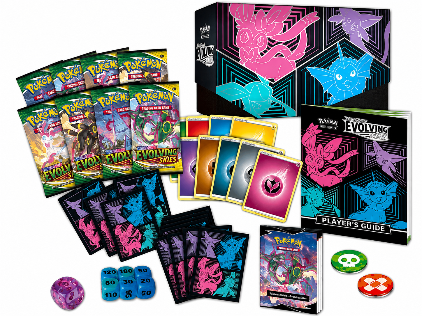 Pokémon Evolving Skies Elite Trainer Box (Glaceon/Vaporeon/Sylveon/Espeon)