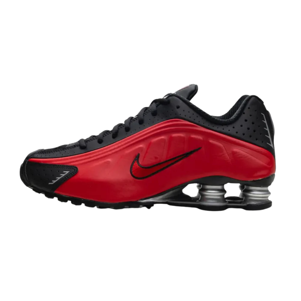 Nike Shox R4 University Red Black Metallic Silver