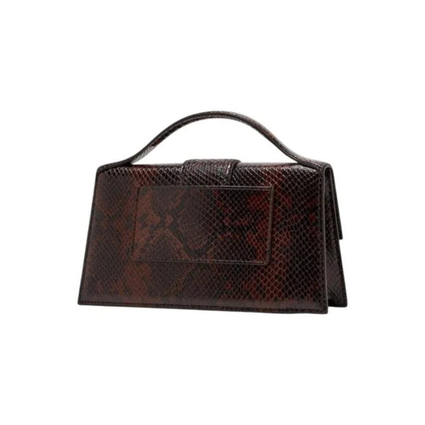 Jacquemus Le Grand Bambino Python dark