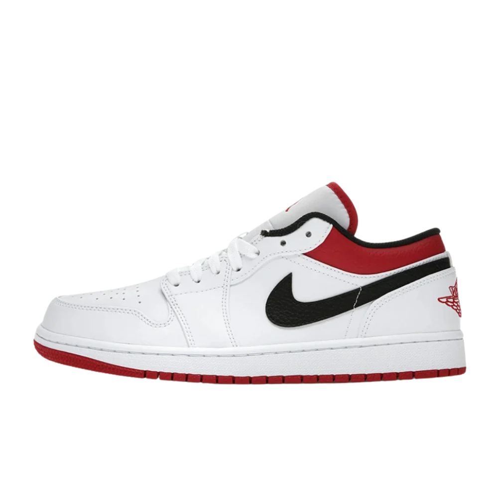 Jordan 1 Low White University Red Black