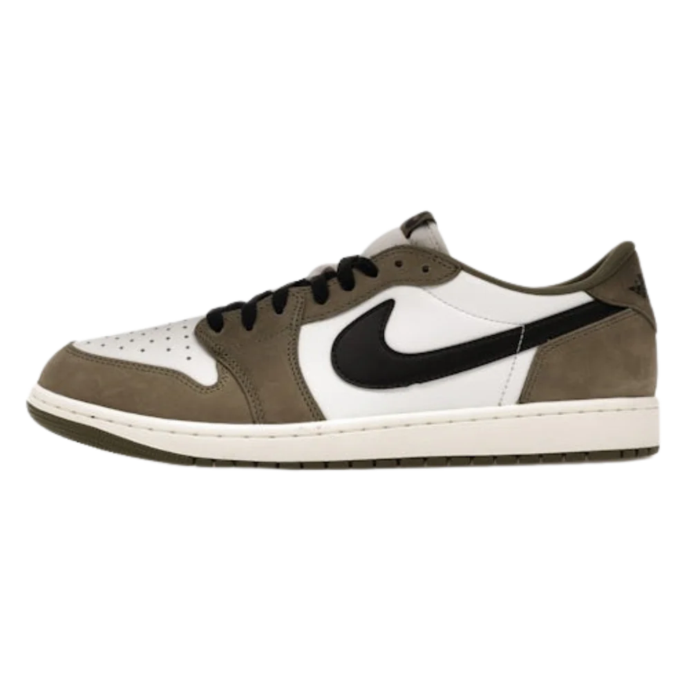Jordan 1 Retro Low Medium Olive Summit White Sail Black