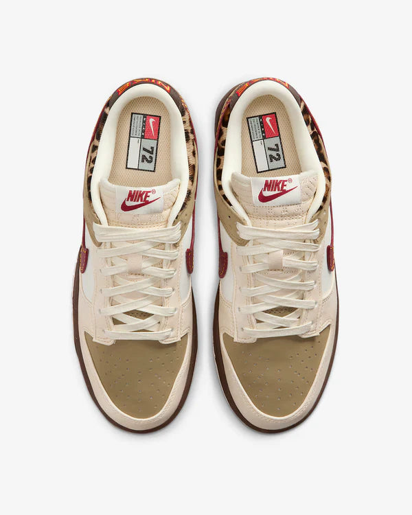 Nike Dunk Low Retro Khaki Team Red Pearl White (Women's)