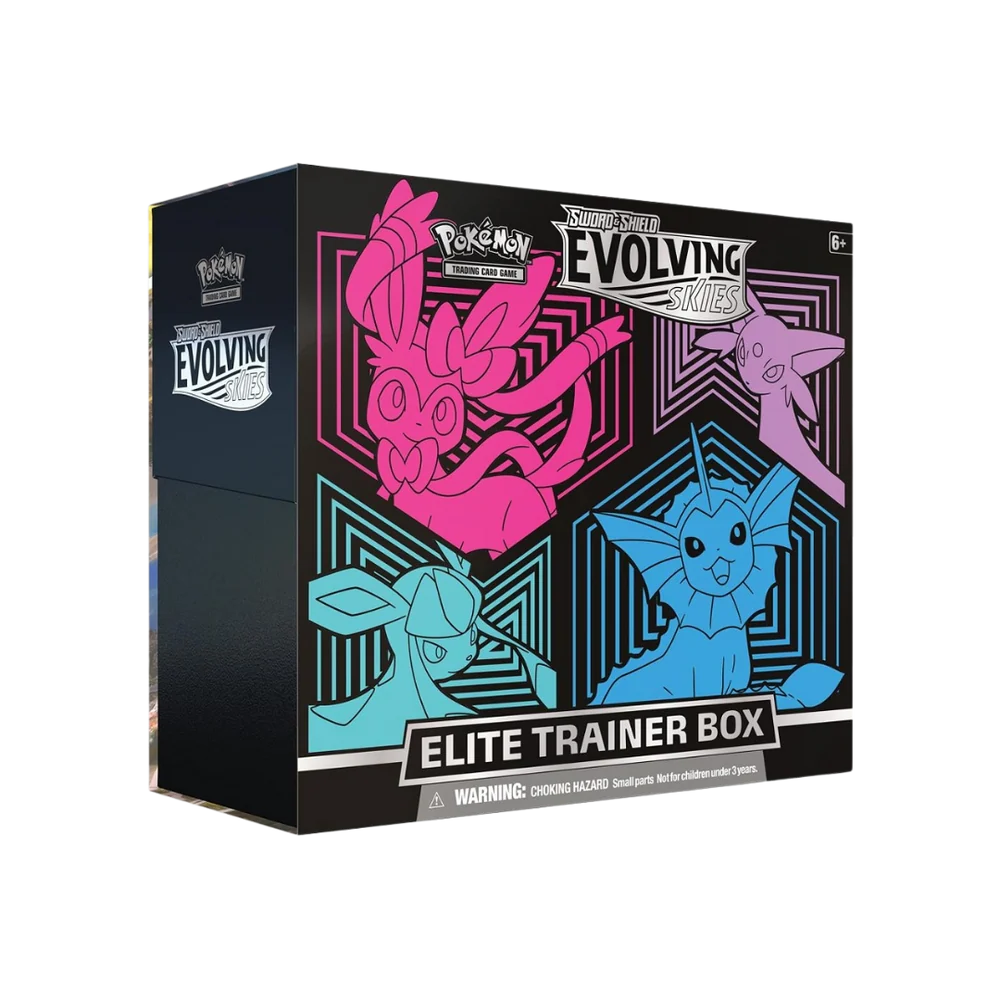 Pokémon Evolving Skies Elite Trainer Box (Glaceon/Vaporeon/Sylveon/Espeon)