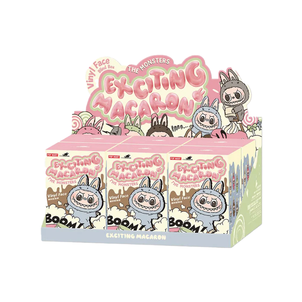 Pop Mart Labubu The Monsters Exciting Macaron Vinyl Plush Pendant Single Blind Box