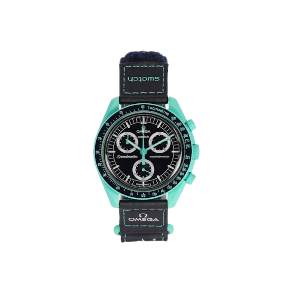 Swatch x Omega Bioceramic Moonswatch Mission On Earth Polar Lights