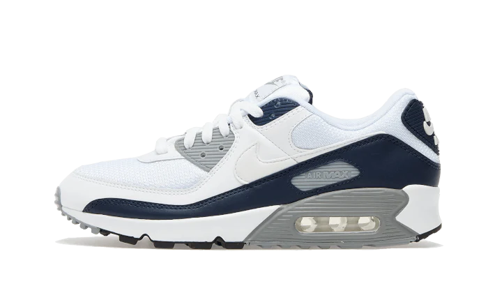 Nike Air Max 90 White Grey Obsidian (GS)