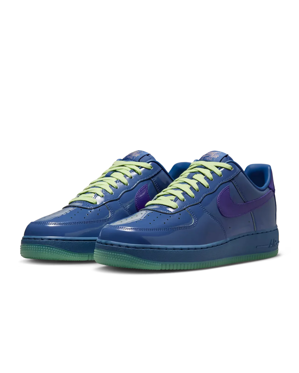 Nike Air Force 1 Low Patent Leather Mystic Navy Grape Ice