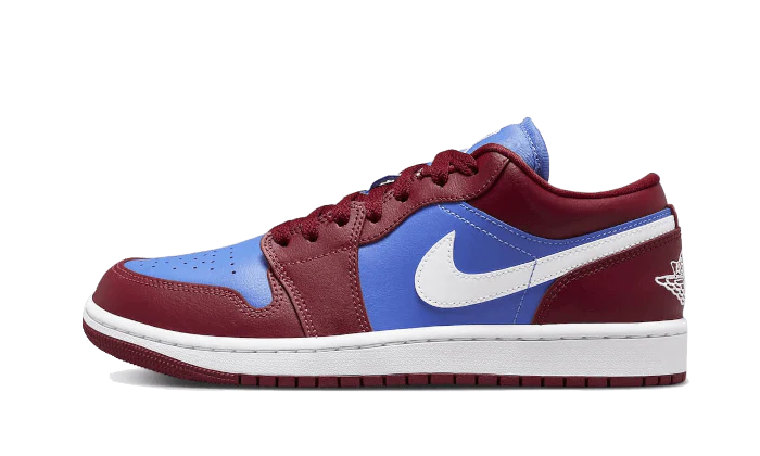 Jordan 1 Low Pomegranate Medium Blue (Women's)