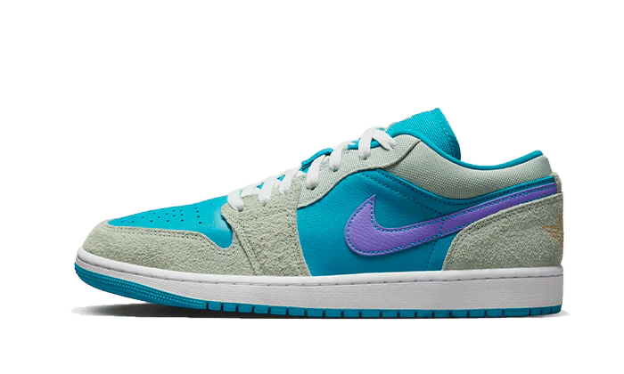 Jordan 1 Low SE Pistachio Frost Aquatone Psychic Purple Celestial Gold (GS)