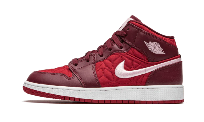 Jordan 1 Mid SE Red Quilt (GS)