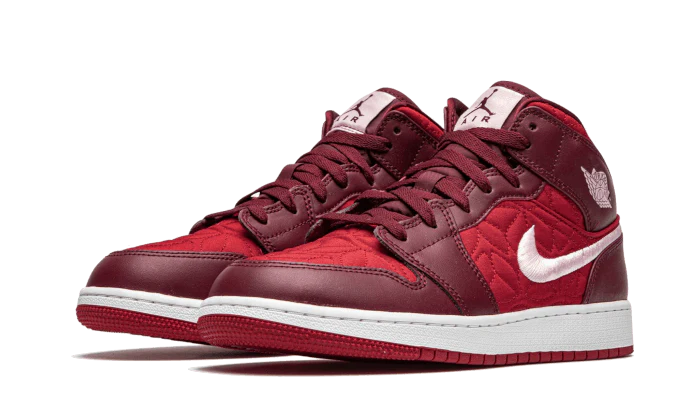 Jordan 1 Mid SE Red Quilt (GS)
