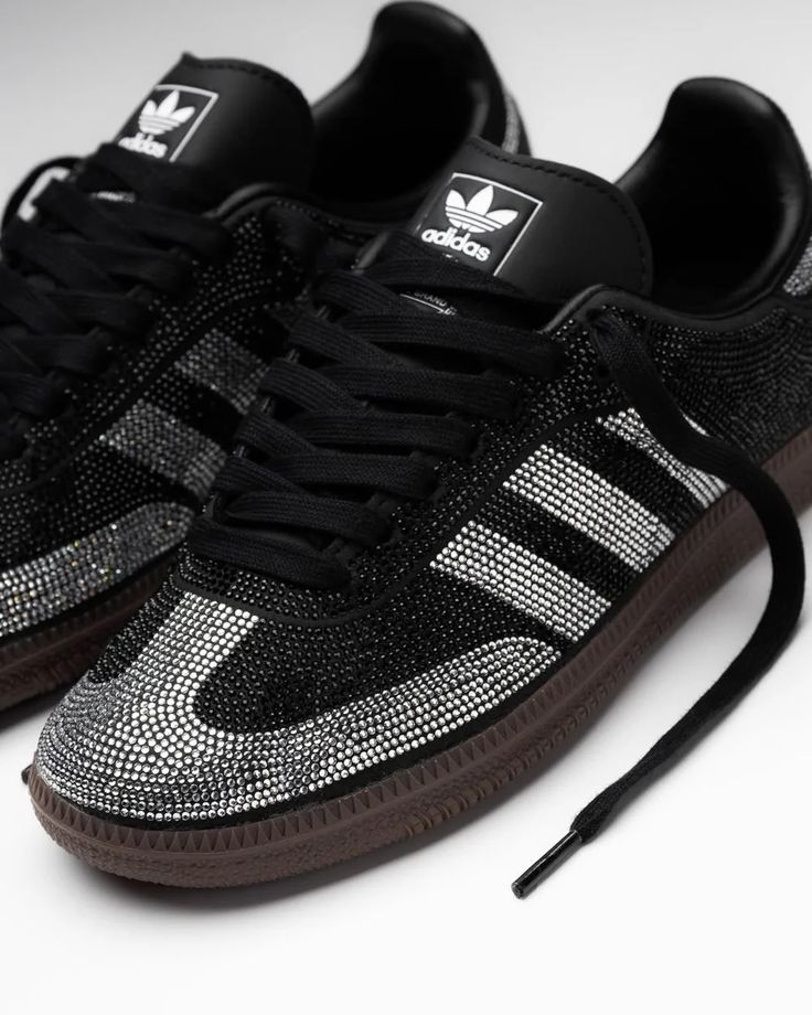 adidas Samba OG Rhinestone Black Silver (Women's)