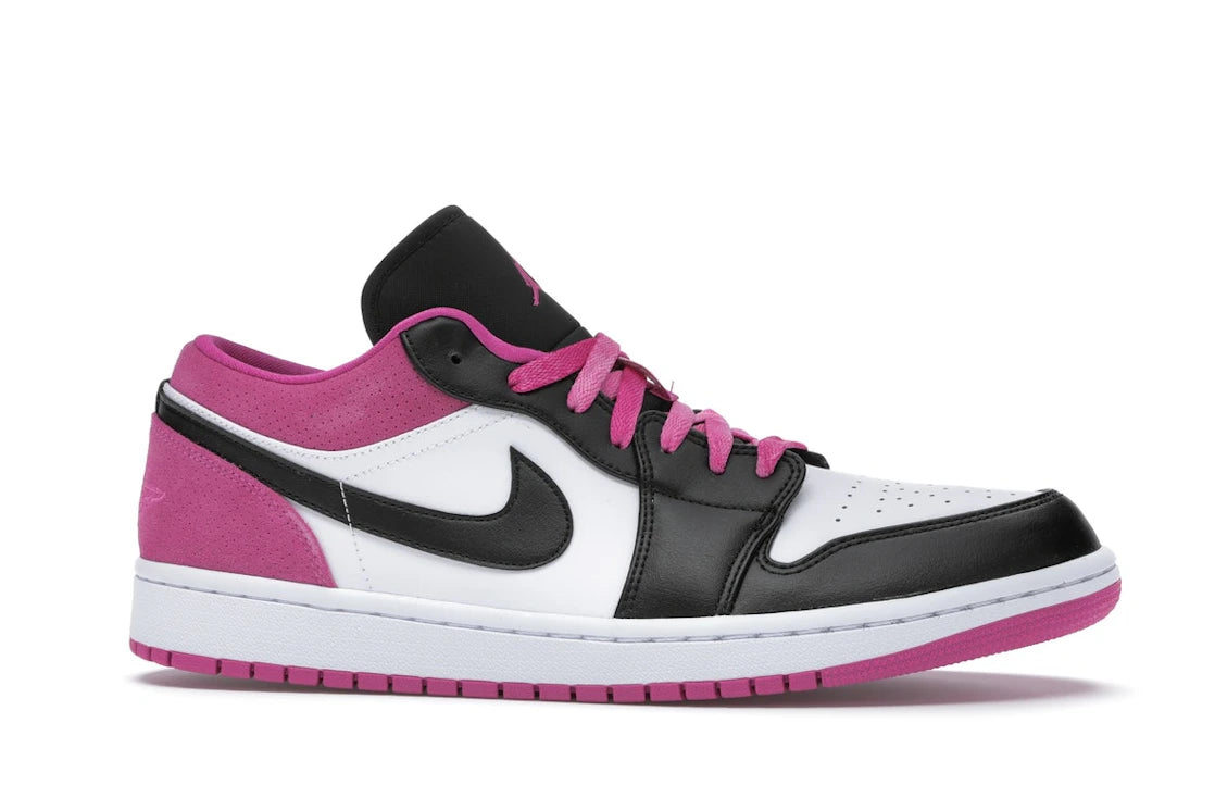 Air Jordan 1 Low Black Active Fuchsia