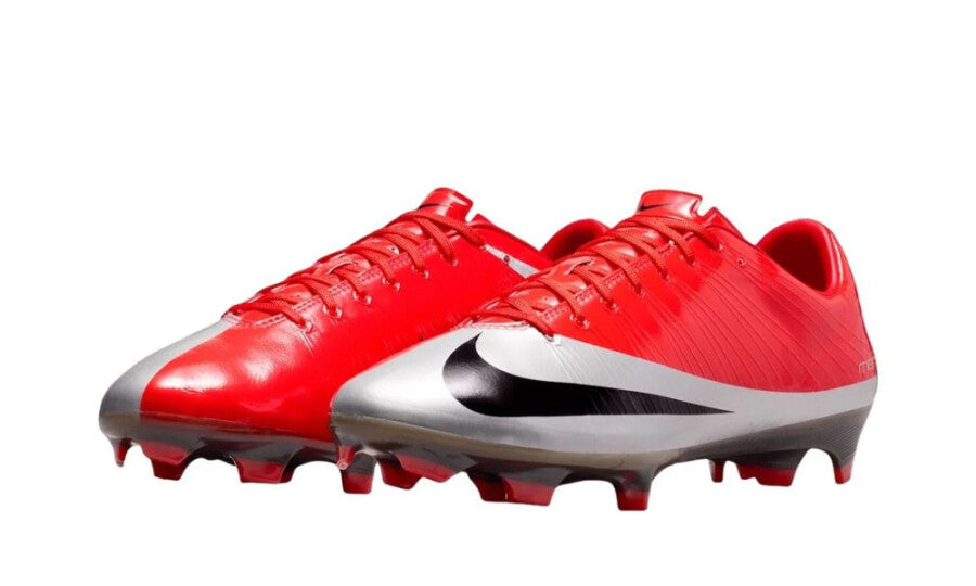 Nike Zoom Mercurial Vapor Superfly 1 RGN FG SE CR7 Max Orange Metallic Silver