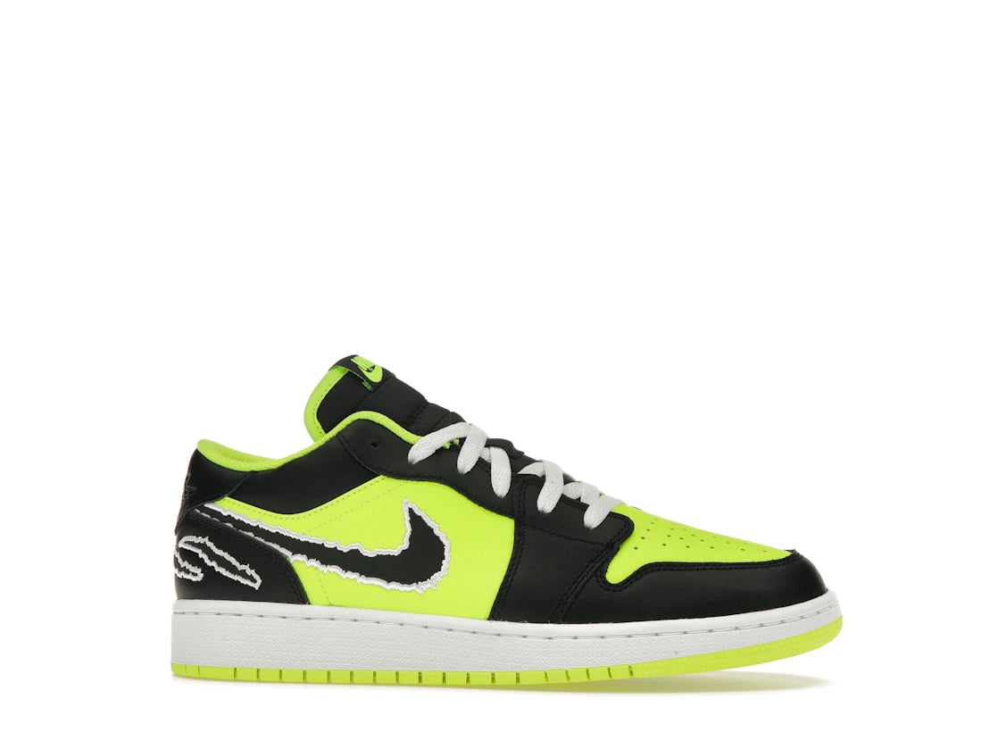 Air Jordan 1 Low SE Black Cat Volt