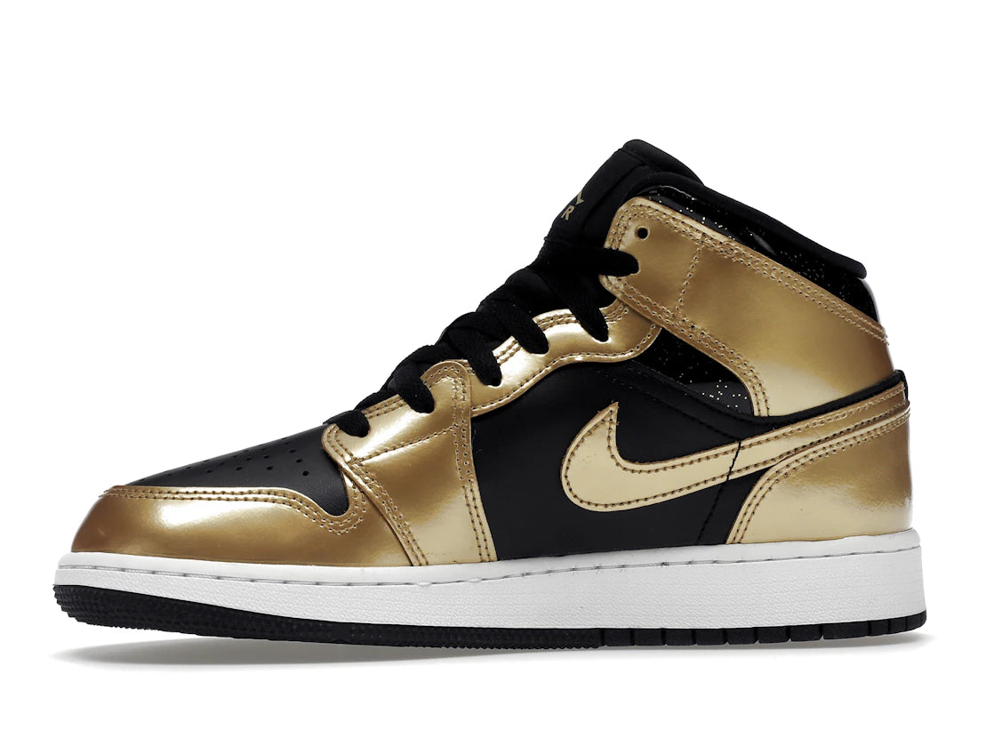 Air Jordan 1 Mid SE Metallic Gold Black