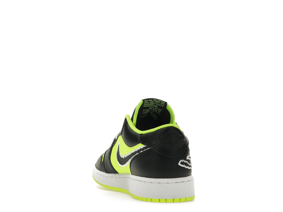 Air Jordan 1 Low SE Black Cat Volt