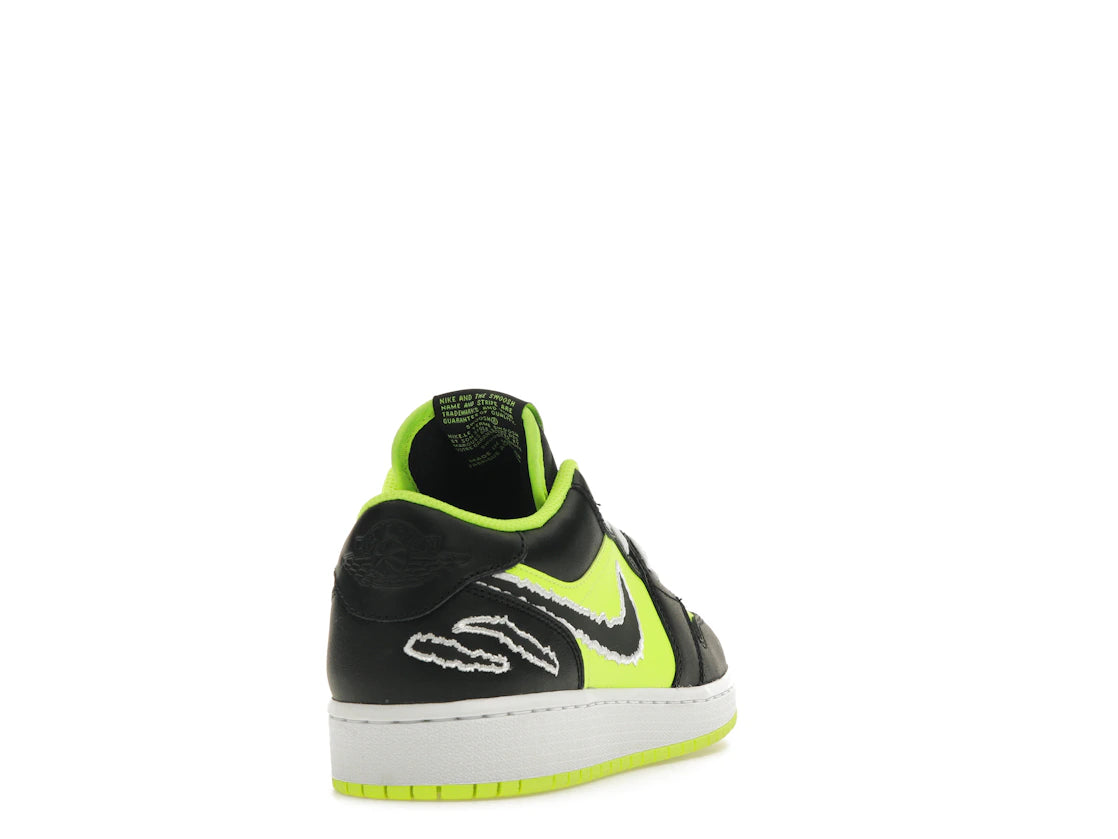 Air Jordan 1 Low SE Black Cat Volt