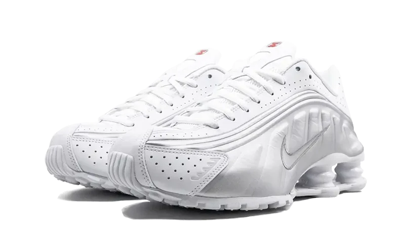 Nike Shox R4 White Metallic Silver (Women's)