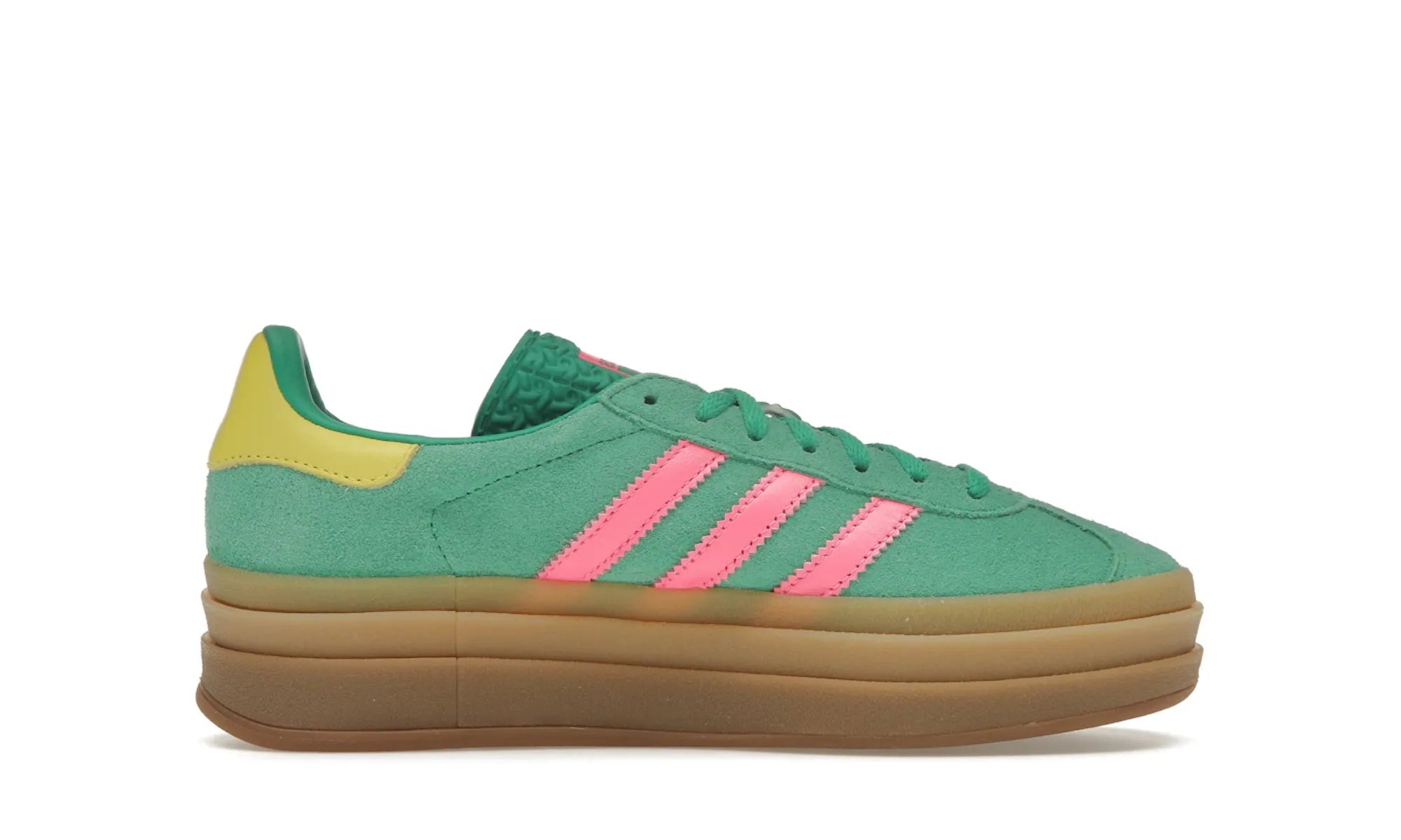 Adidas Gazelle Bold Court Green Lucid Pink - resellguru.app