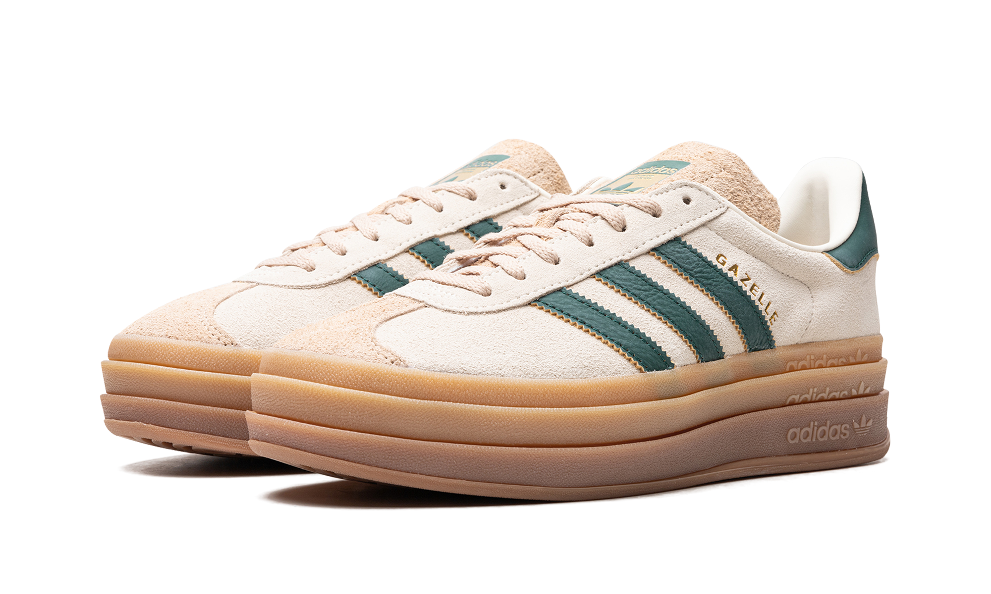 Adidas Gazelle Bold Magic Beige Collegiate Green - resellguru.app