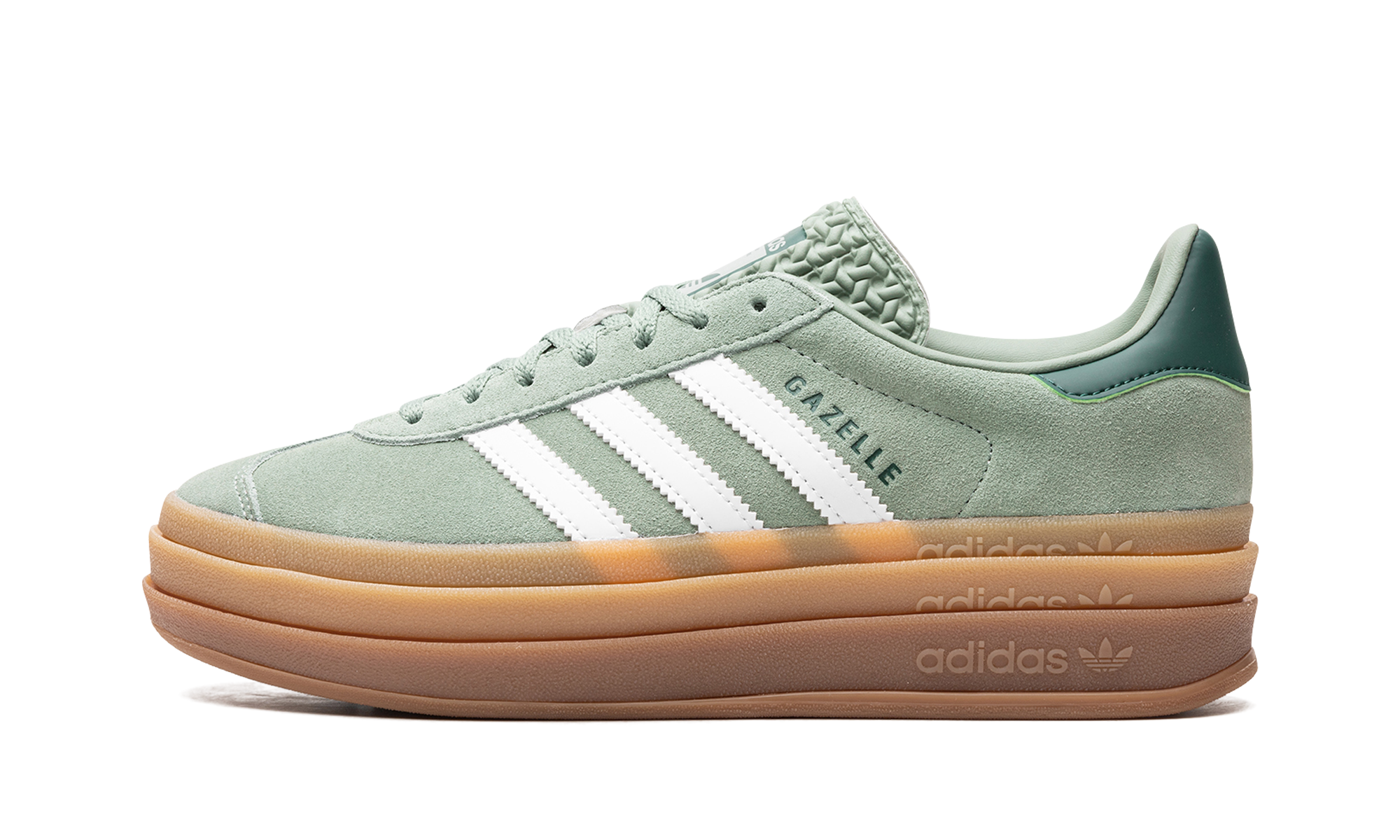 Adidas Gazelle Bold Silver Green Gum - resellguru.app