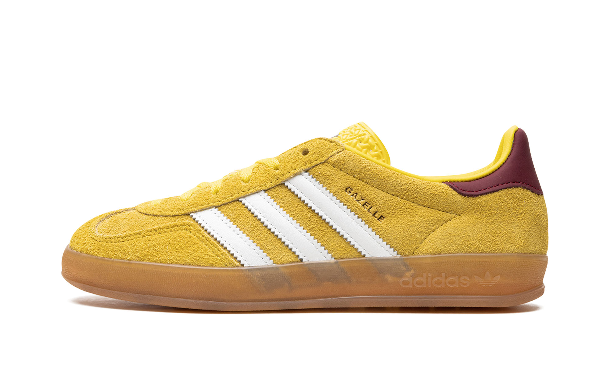 Adidas Gazelle Indoor Bright Yellow Collegiate Burgundy - resellguru.app