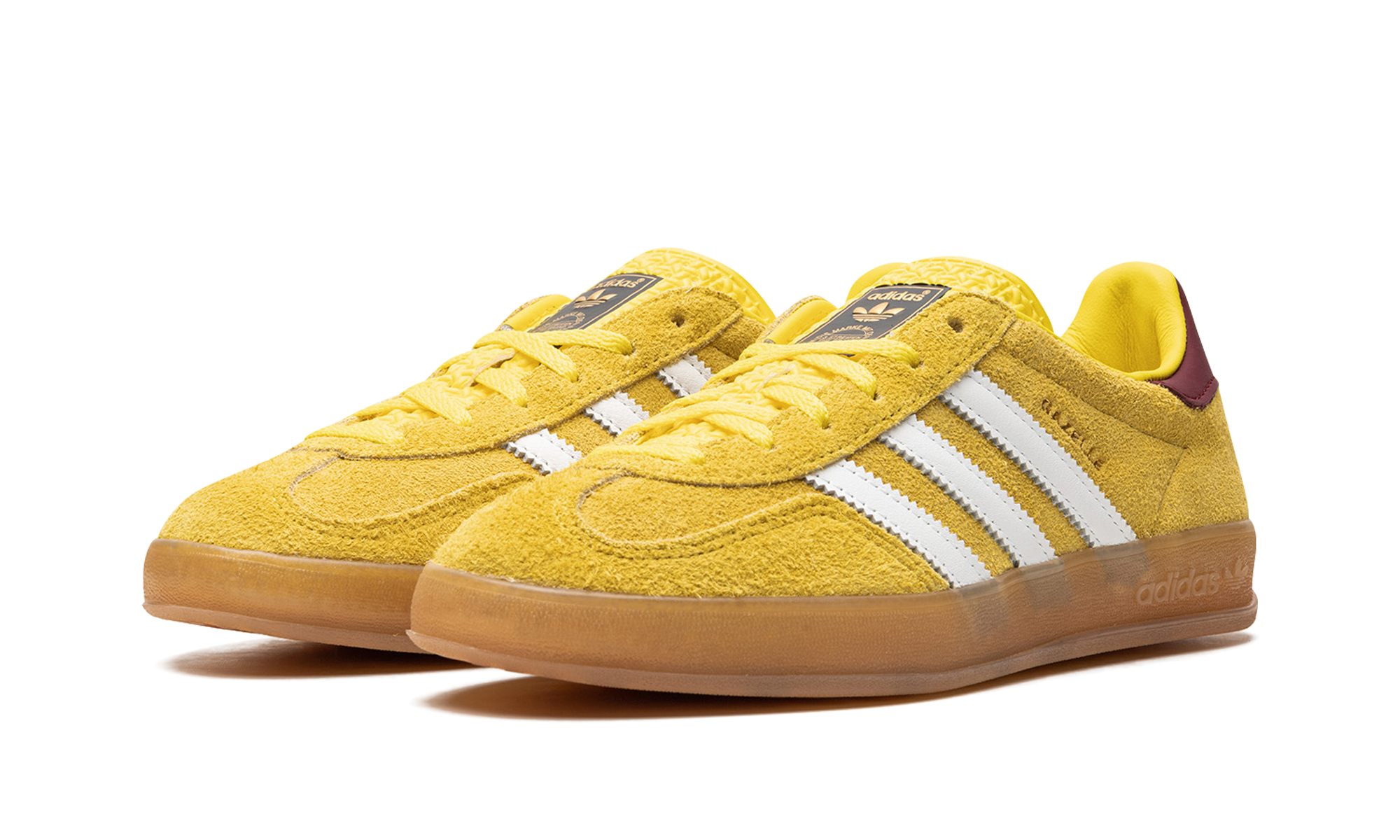 Adidas Gazelle Indoor Bright Yellow Collegiate Burgundy - resellguru.app