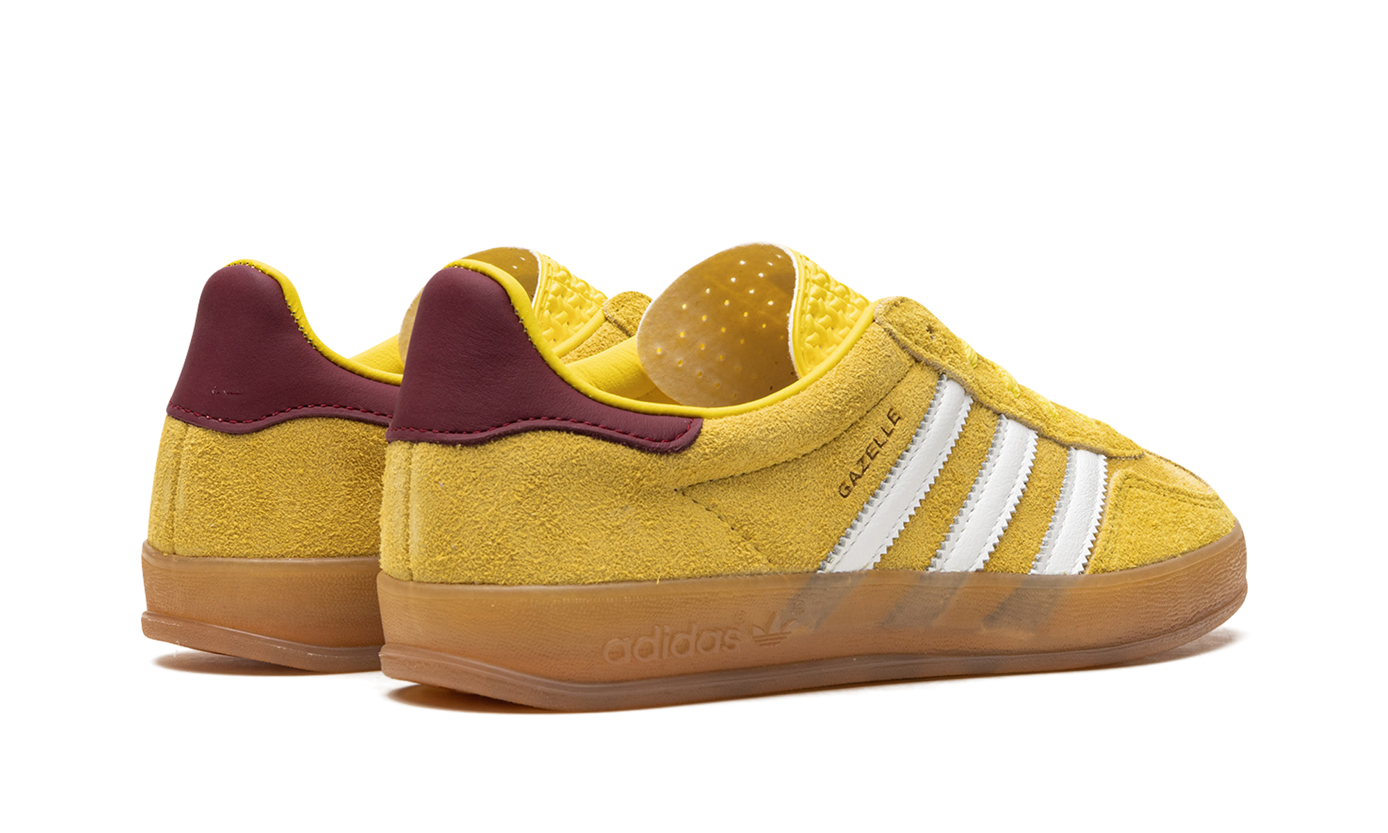Adidas Gazelle Indoor Bright Yellow Collegiate Burgundy - resellguru.app