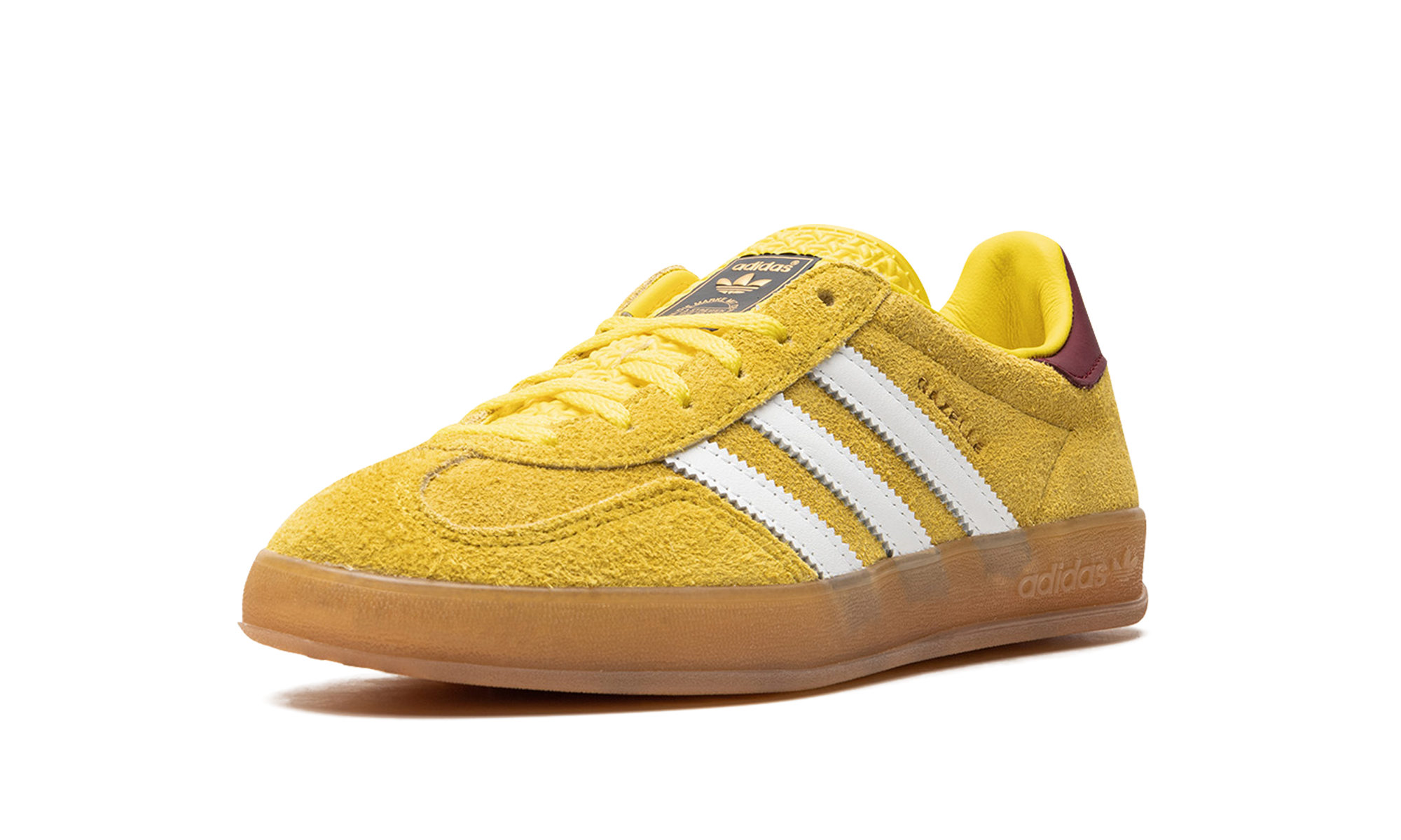 Adidas Gazelle Indoor Bright Yellow Collegiate Burgundy - resellguru.app