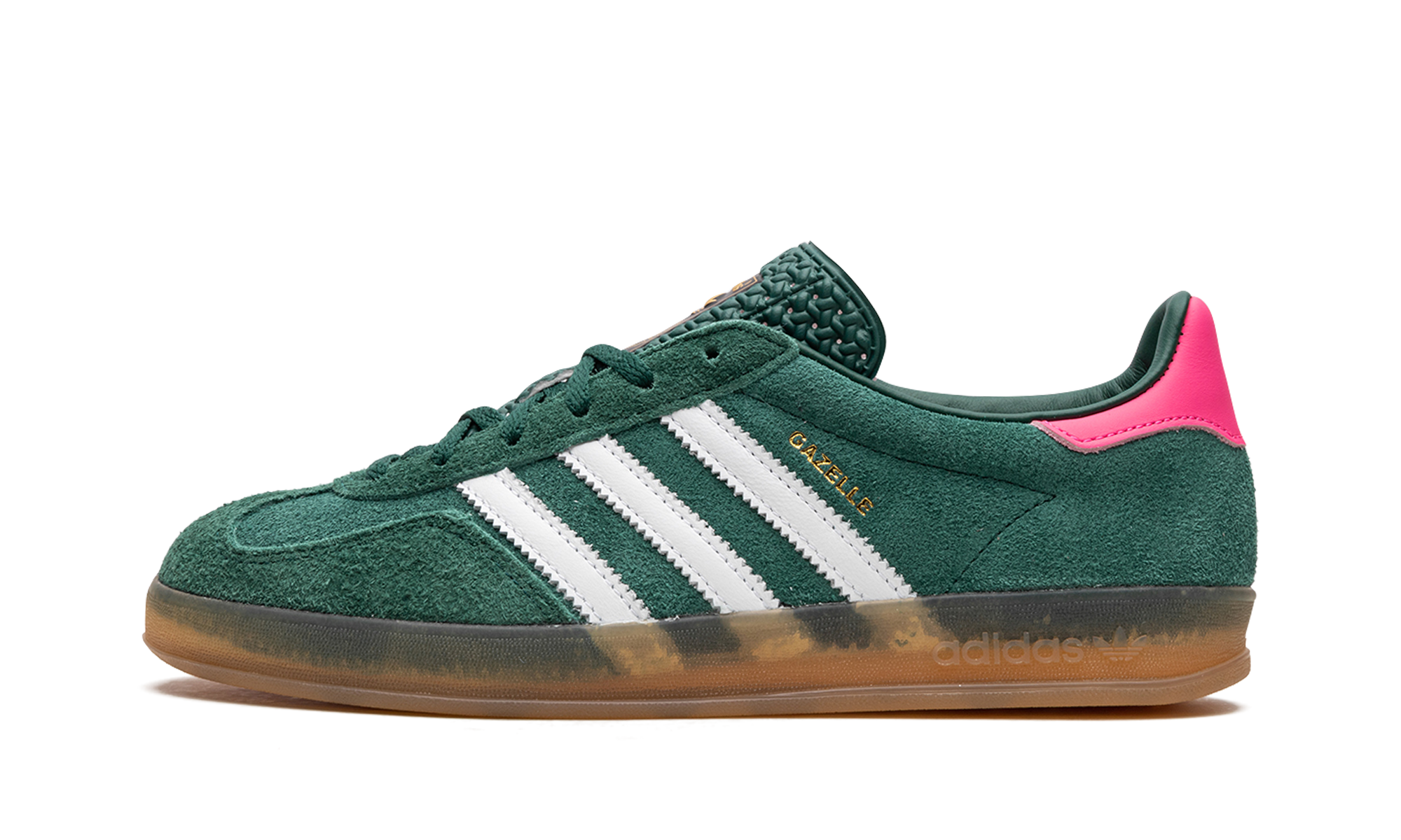 Adidas Gazelle Indoor Collegiate Green Lucid Pink - resellguru.app