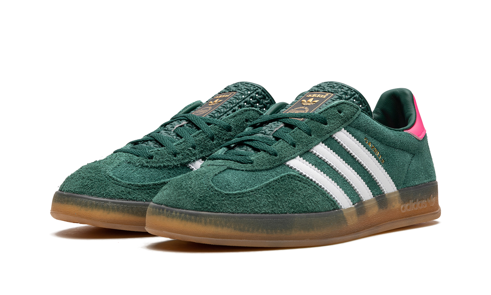 Adidas Gazelle Indoor Collegiate Green Lucid Pink - resellguru.app