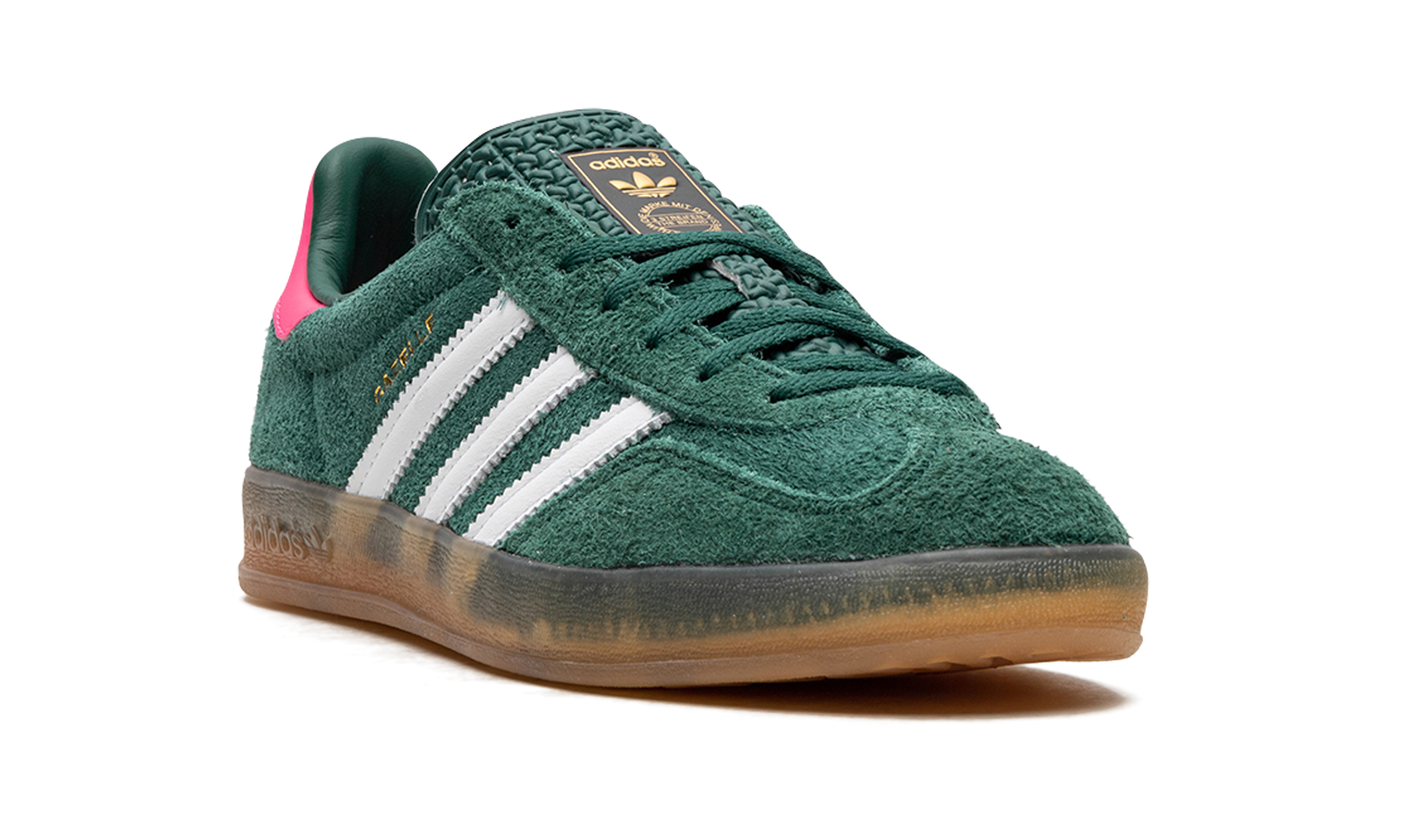 Adidas Gazelle Indoor Collegiate Green Lucid Pink - resellguru.app