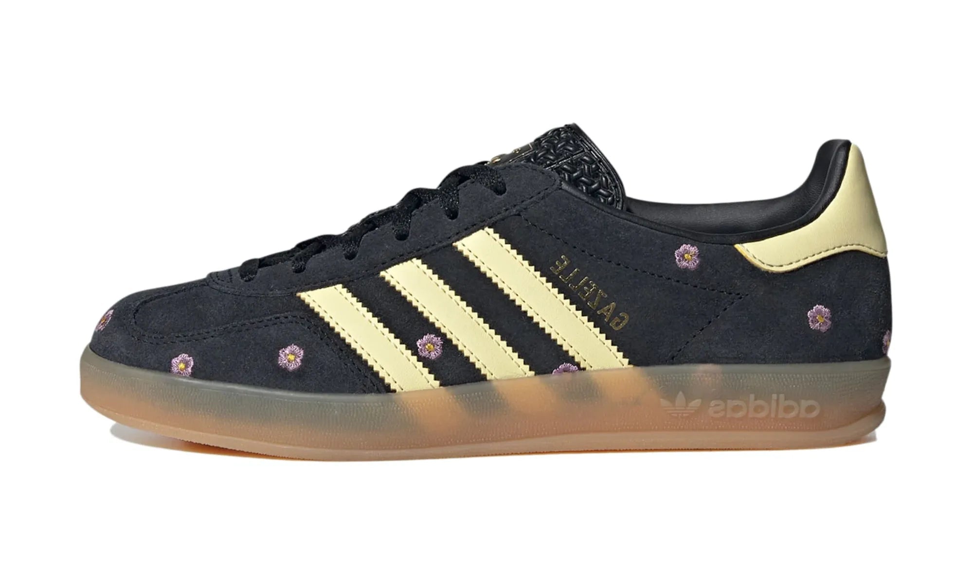 Adidas Gazelle Indoor Core Black Almost Yellow Floral - resellguru.app
