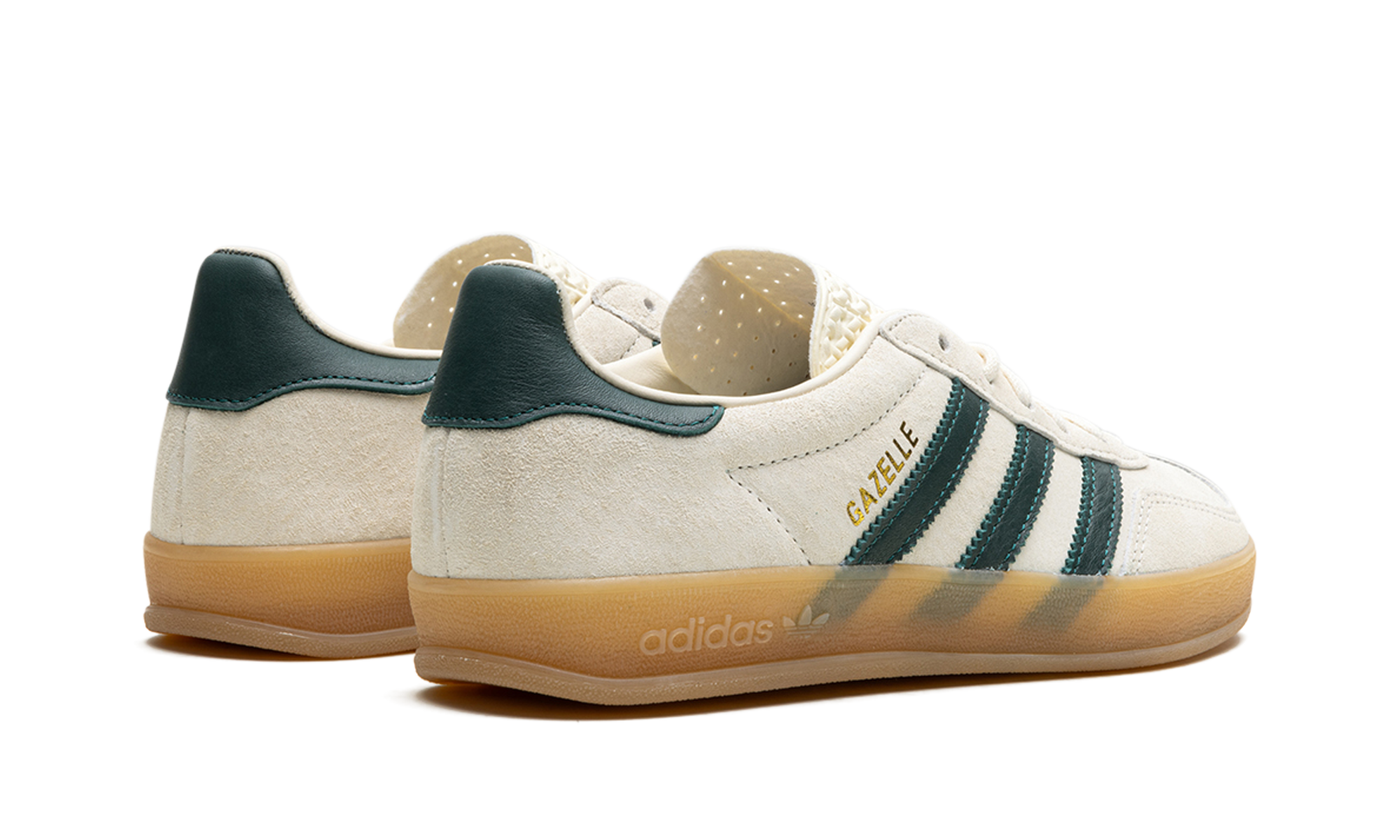 Adidas Gazelle Indoor Cream White Collegiate Green Gum - resellguru.app