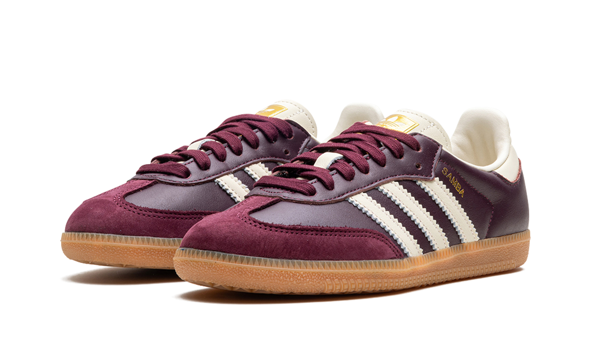 Adidas Samba OG Maroon Gold Metallic - resellguru.app