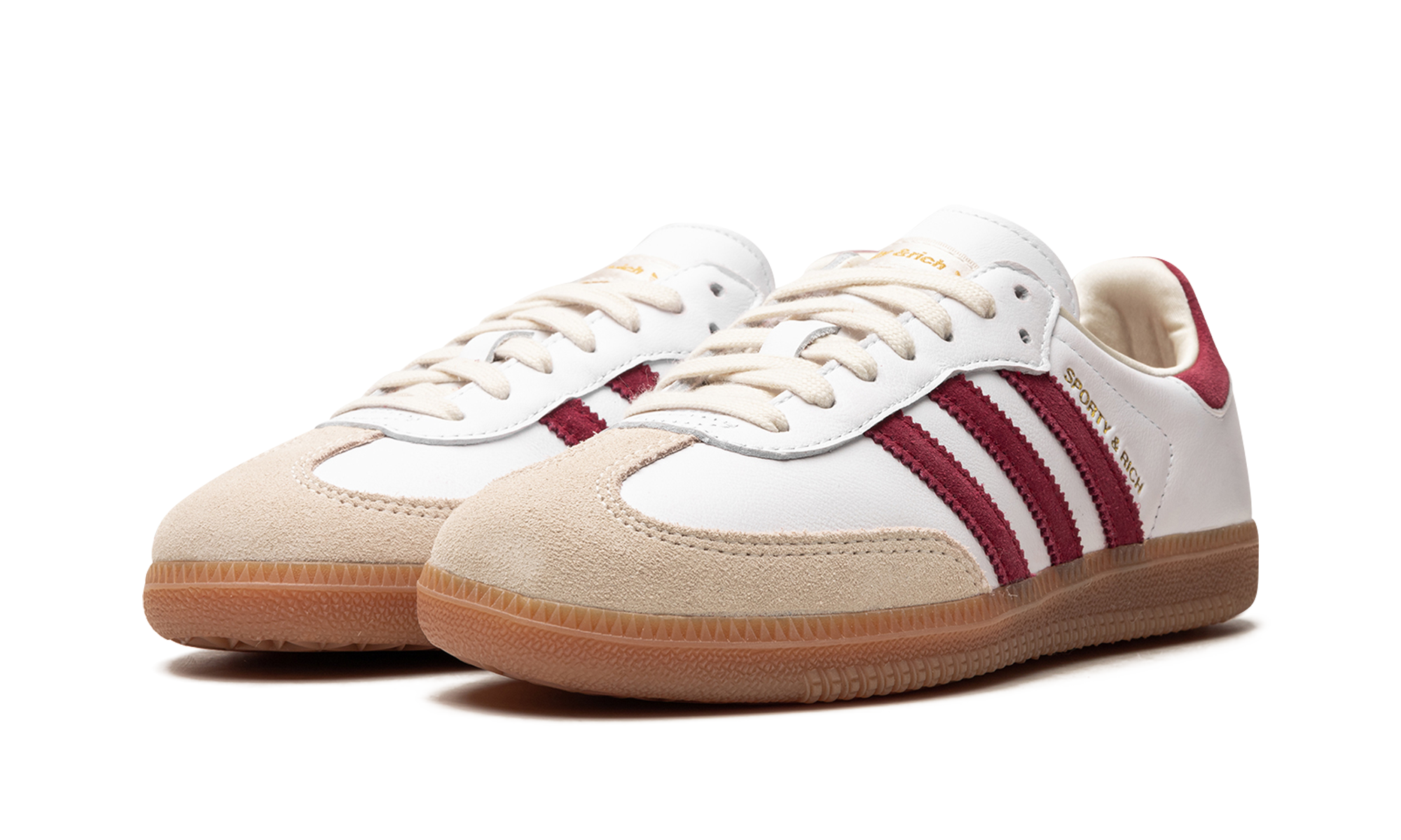 Adidas Samba Sporty & Rich White Collegiate Burgundy - resellguru.app