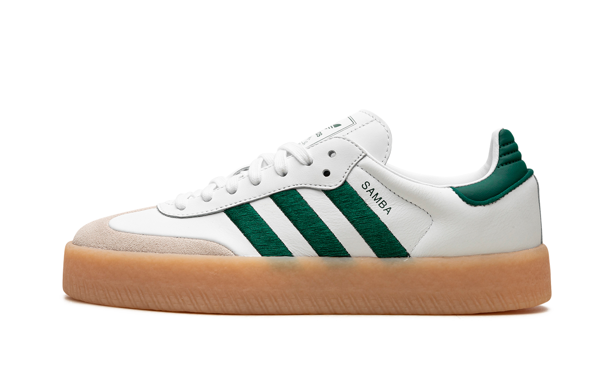 Adidas Sambae White Collegiate Green Gum - resellguru.app