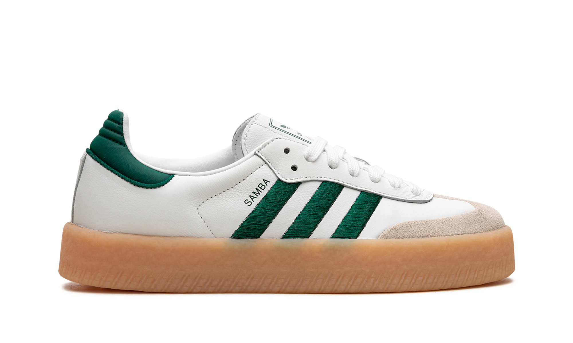 Adidas Sambae White Collegiate Green Gum - resellguru.app
