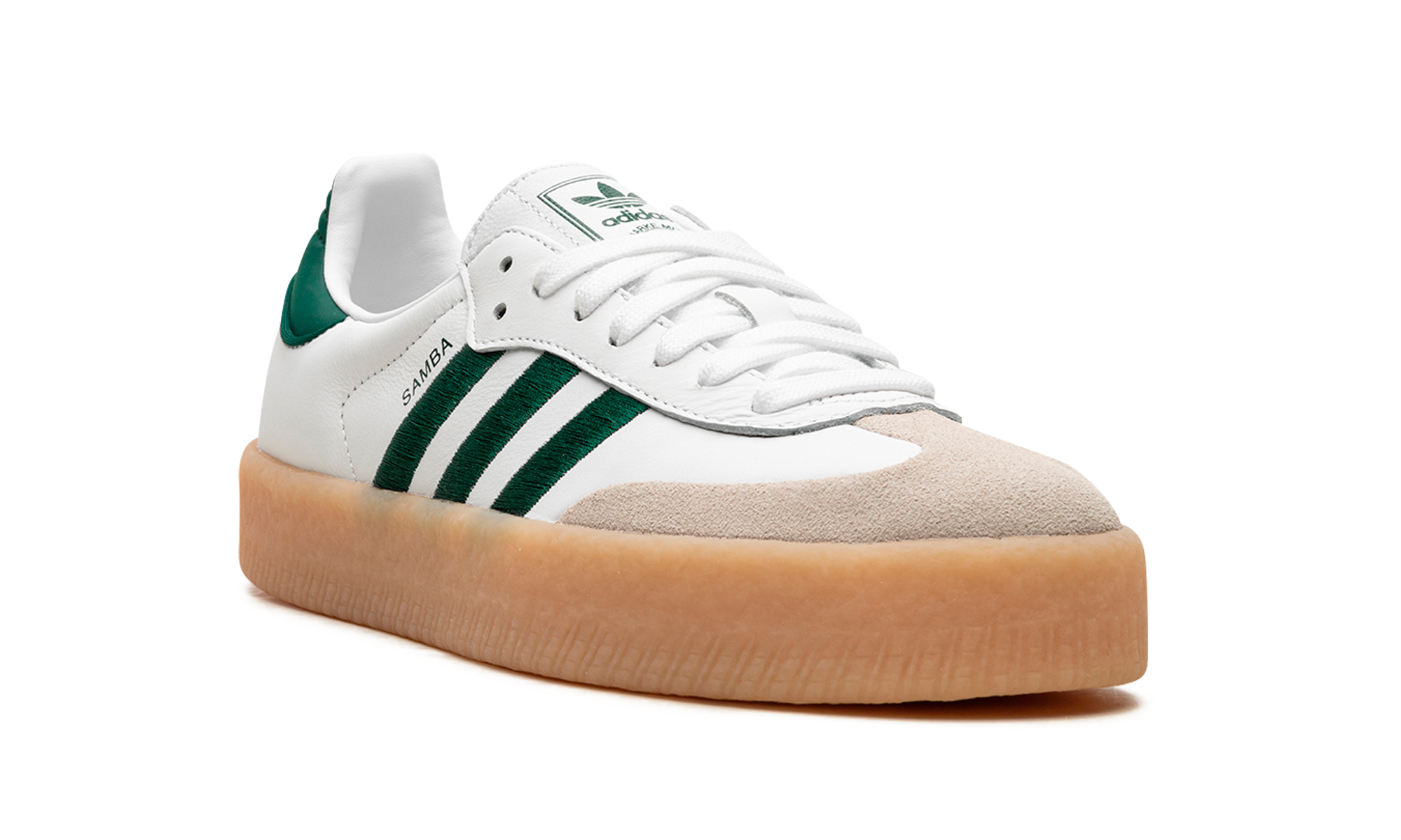 Adidas Sambae White Collegiate Green Gum - resellguru.app