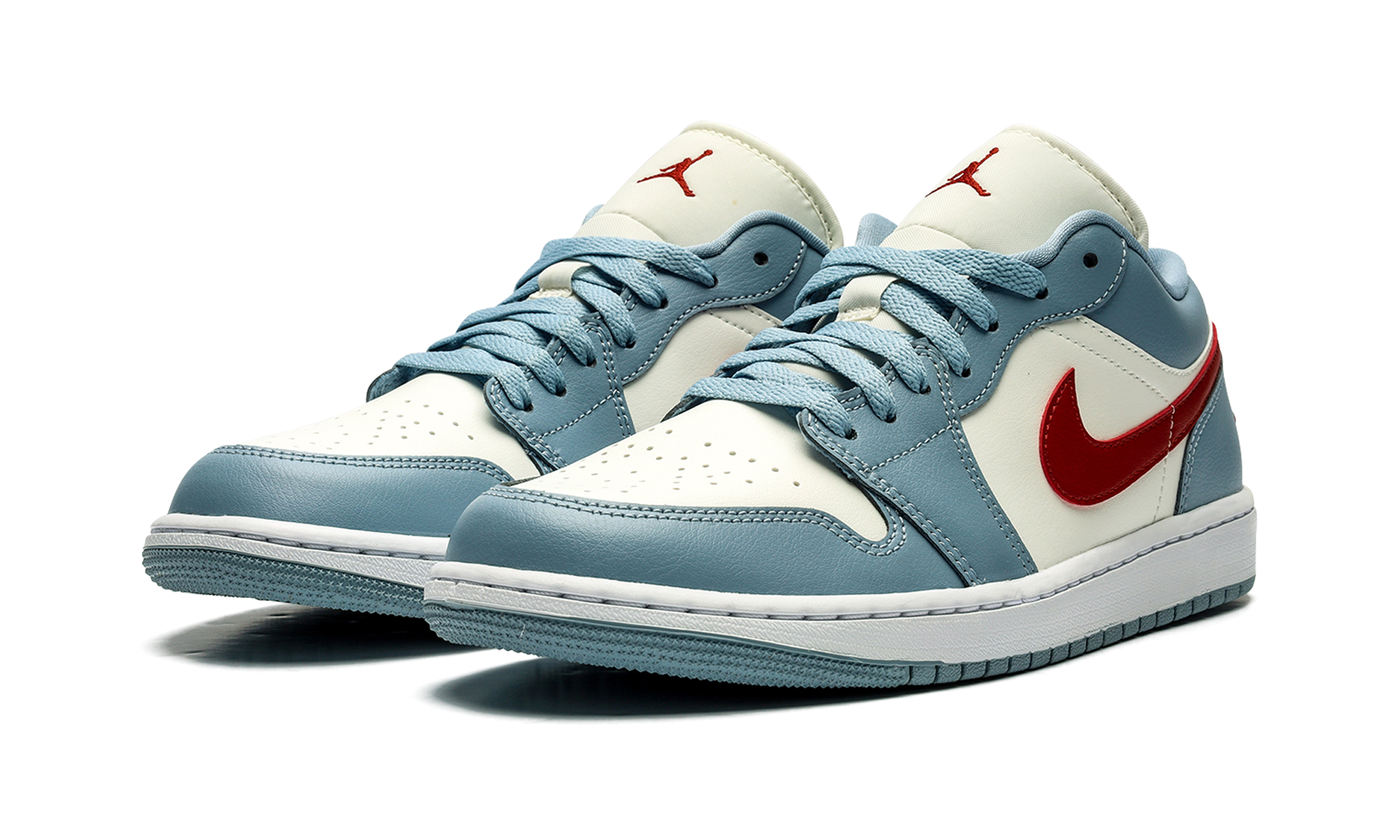 Air Jordan 1 Low Blue Whisper Dune Red - resellguru.app